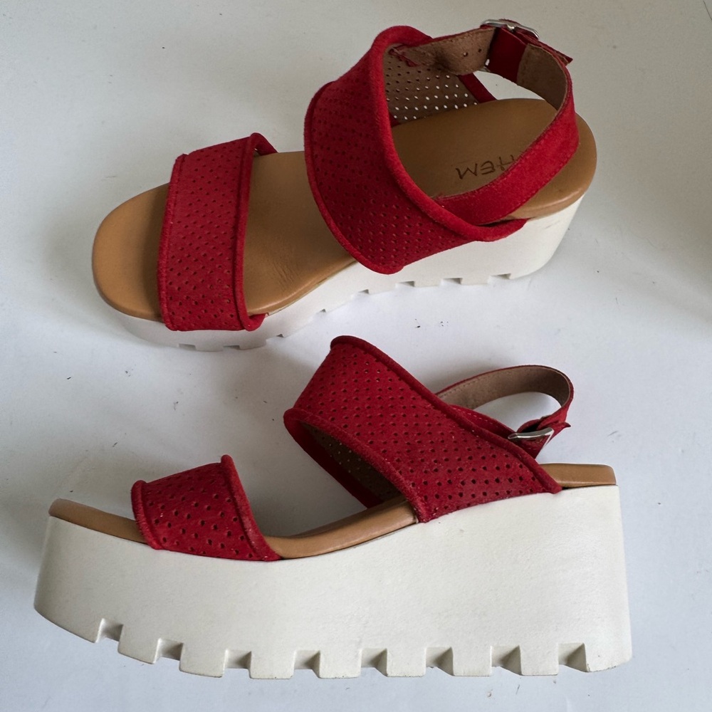 Ethem perforated suede sandals